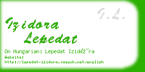 izidora lepedat business card